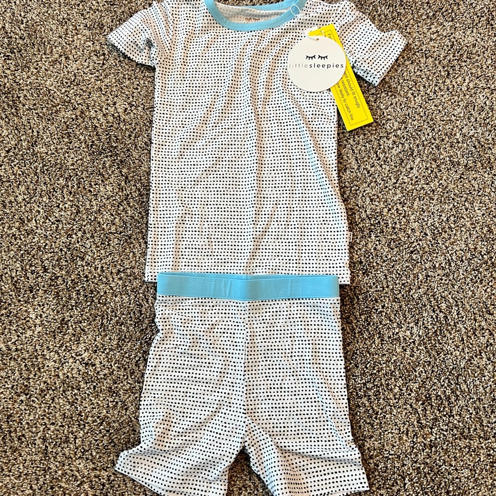 NWT Little Sleepies Two piece short sleeve and shorts